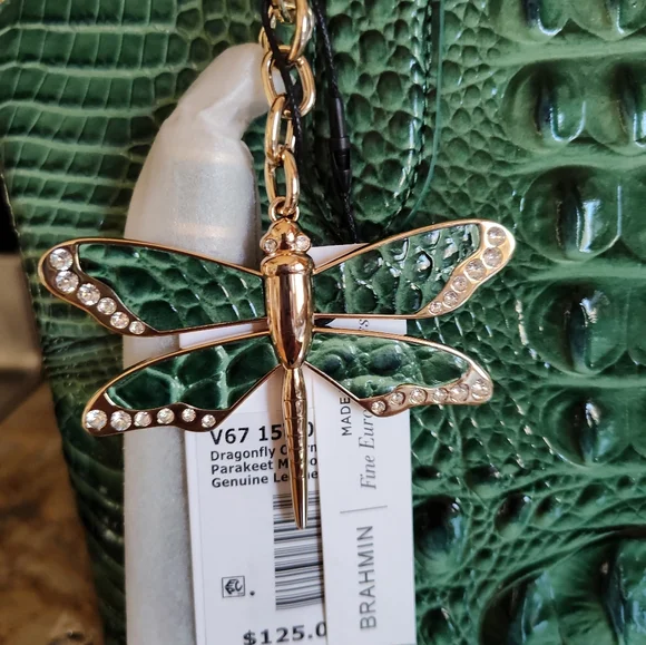 Brahmin Parakeet Melbourne - Large Duxbury, Dragonfly Tassel, Ady, Britt NWT - Picture 4 of 9